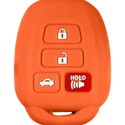Silicone Key Fob Cover For Toyota 4 Buttons Remote Head Key