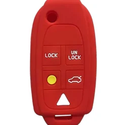 Silicone Key Fob Cover For Volvo 5 Buttons Flip Key Remote