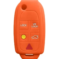 Silicone Key Fob Cover For Volvo 5 Buttons Flip Key Remote
