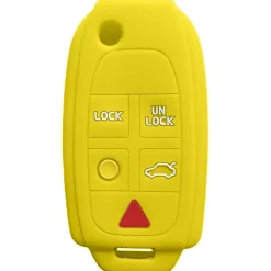 Silicone Key Fob Cover For Volvo 5 Buttons Flip Key Remote