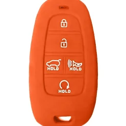Silicone Protective Cover for Hyundai 5 Buttons Smart Key Remote