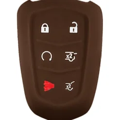 Silicone Protective Key Fob Cover For Cadillac 6 Buttons Regular Remote