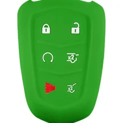 Silicone Protective Key Fob Cover For Cadillac 6 Buttons Regular Remote