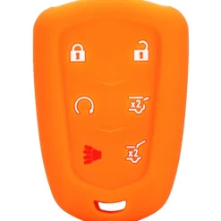 Silicone Protective Key Fob Cover For Cadillac 6 Buttons Regular Remote