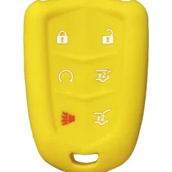 Silicone Protective Key Fob Cover For Cadillac 6 Buttons Regular Remote