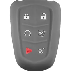 Silicone Protective Key Fob Cover For Cadillac 6 Buttons Regular Remote