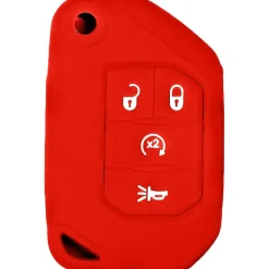Silicone Protective Key Fob Cover For Jeep 4 Buttons Flipkey Remote
