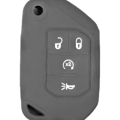 Silicone Protective Key Fob Cover For Jeep 4 Buttons Flipkey Remote