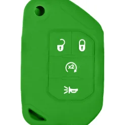 Silicone Protective Key Fob Cover For Jeep 4 Buttons Flipkey Remote