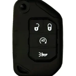 Silicone Protective Key Fob Cover For Jeep 4 Buttons Flipkey Remote