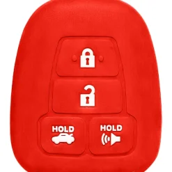 Silicone Protective Key Fob Cover For Toyota 4 Buttons Remote Head Key