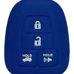 Silicone Protective Key Fob Cover For Toyota 4 Buttons Remote Head Key