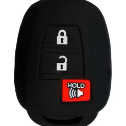 Silicone Protective Key Fob Cover For Toyota 3 Buttons Remote Head Key