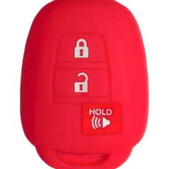 Silicone Protective Key Fob Cover For Toyota 3 Buttons Remote Head Key