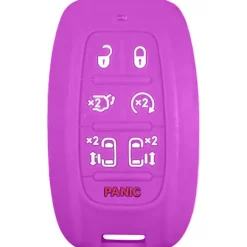 Silicone Protective Key Fob Cover For Chrysler 7 Buttons Smart Key Remote