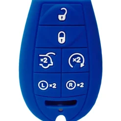 Silicone Protective Key Fob Cover For Dodge/Chrysler/Jeep 6 Buttons Fobik