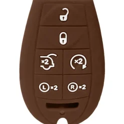 Silicone Protective Key Fob Cover For Dodge/Chrysler/Jeep 6 Buttons Fobik