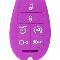 Silicone Protective Key Fob Cover For Dodge/Chrysler/Jeep 6 Buttons Fobik