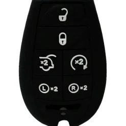 Silicone Protective Key Fob Cover For Dodge/Chrysler/Jeep 6 Buttons Fobik