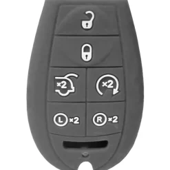 Silicone Protective Key Fob Cover For Dodge/Chrysler/Jeep 6 Buttons Fobik
