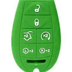 Silicone Protective Key Fob Cover For Dodge/Chrysler/Jeep 6 Buttons Fobik