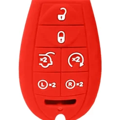 Silicone Protective Key Fob Cover For Dodge/Chrysler/Jeep 6 Buttons Fobik