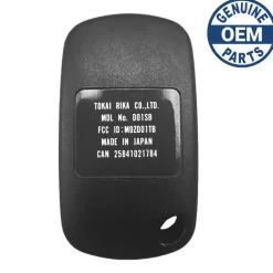 2001 Suzuki Esteem Remote PN: 37180-54G22 FCC ID: MOZD01TB with Oval Buttons