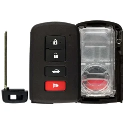 Toyota 4 Button Smart Key Replacement Case HYQ14FBA w Trunk