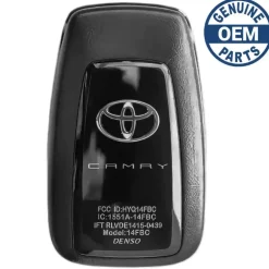 2021 Toyota Camry Smart Key Fob PN: 89904-06220, 89904-06240